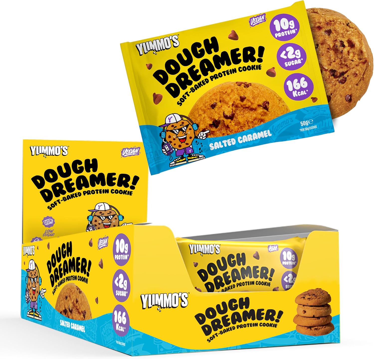 Yummo's Dough Dreamer VEGAN Protein Cookie 12x50g – Bild 7