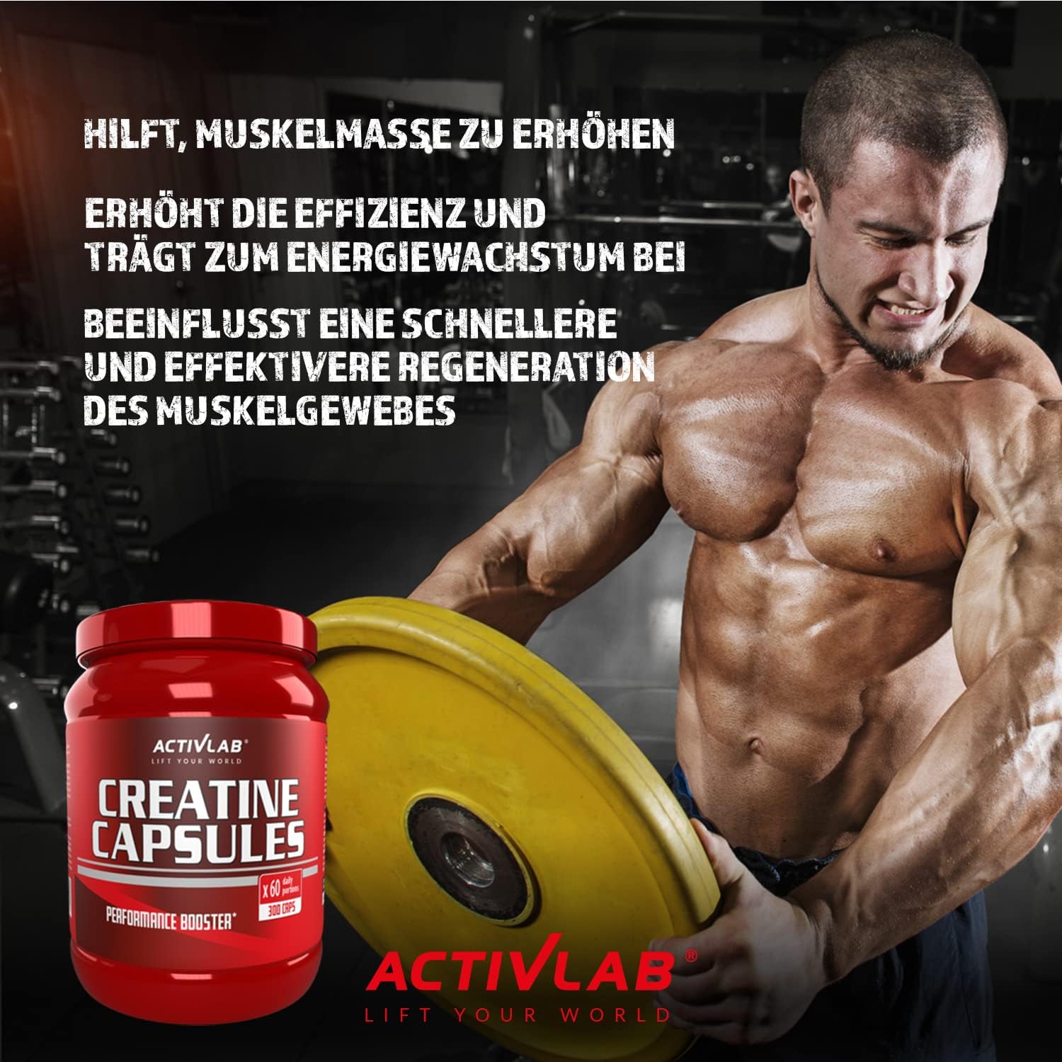 Activlab Creatine Capsules 300 Kapseln – Bild 5