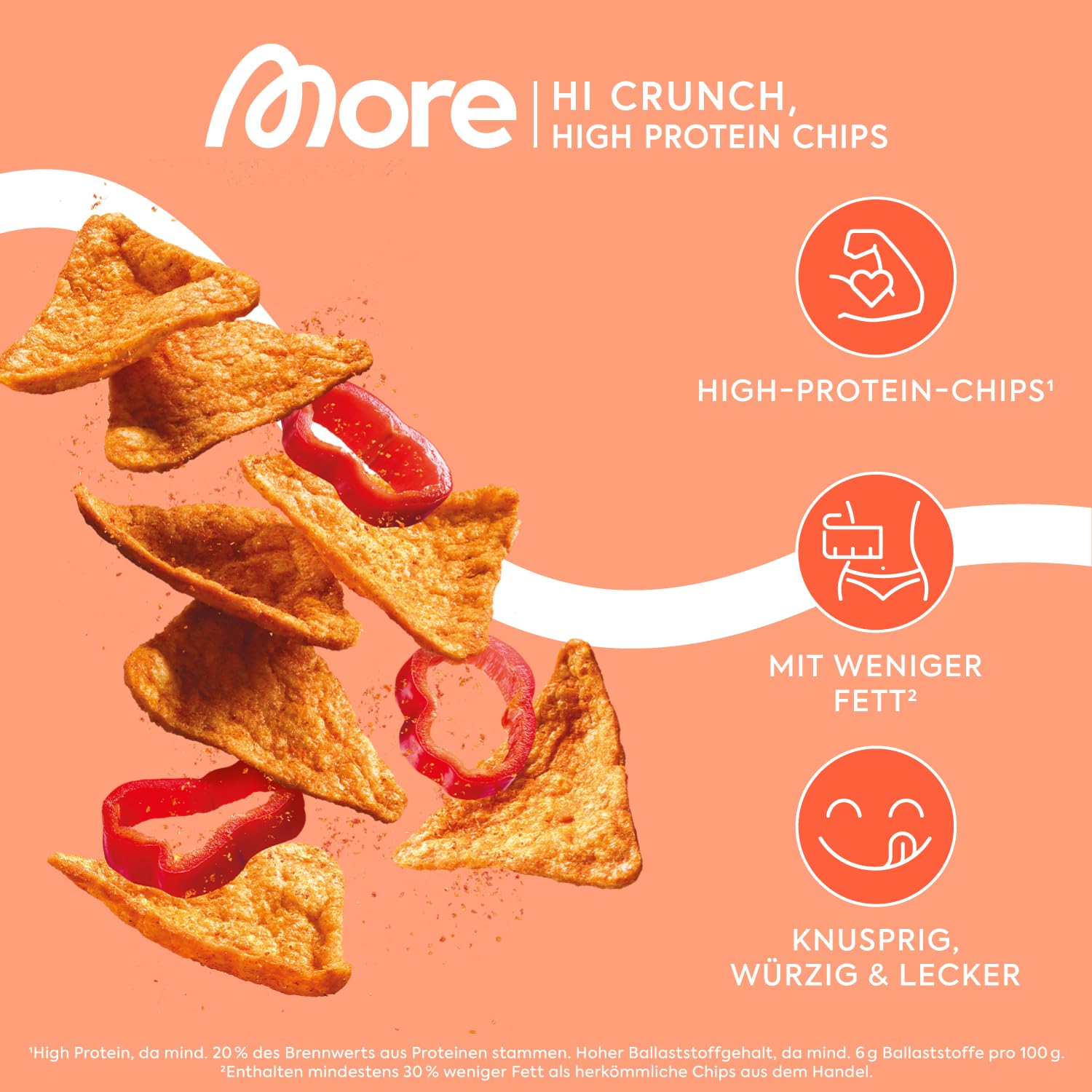 More Nutrition Protein Tortilla Chips 6er à 50g Box – Bild 4