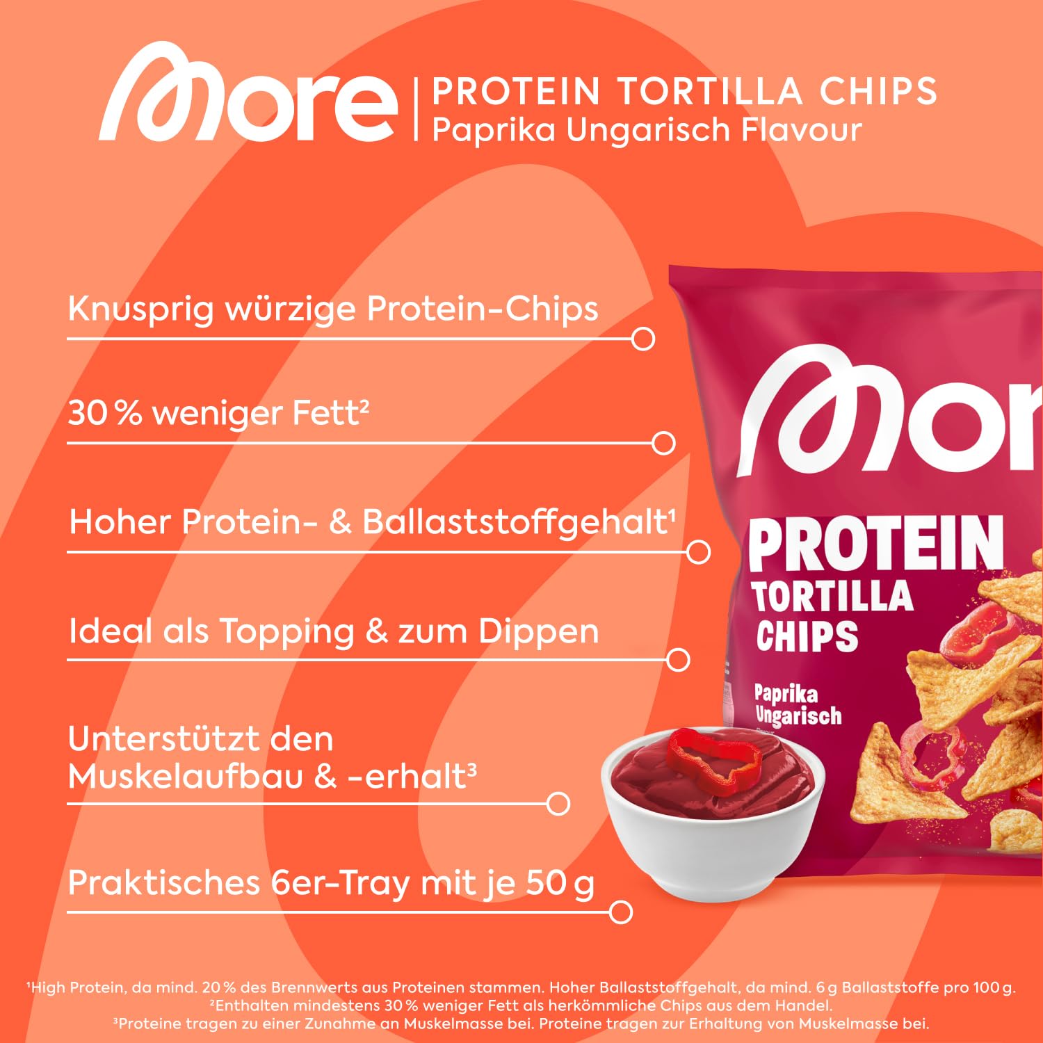 More Nutrition Protein Tortilla Chips 6er à 50g Box – Bild 5