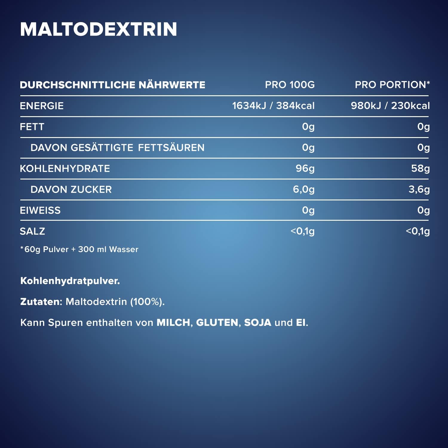 IronMaxx Maltodextrin - 2000g Beutel (neutral) – Bild 2