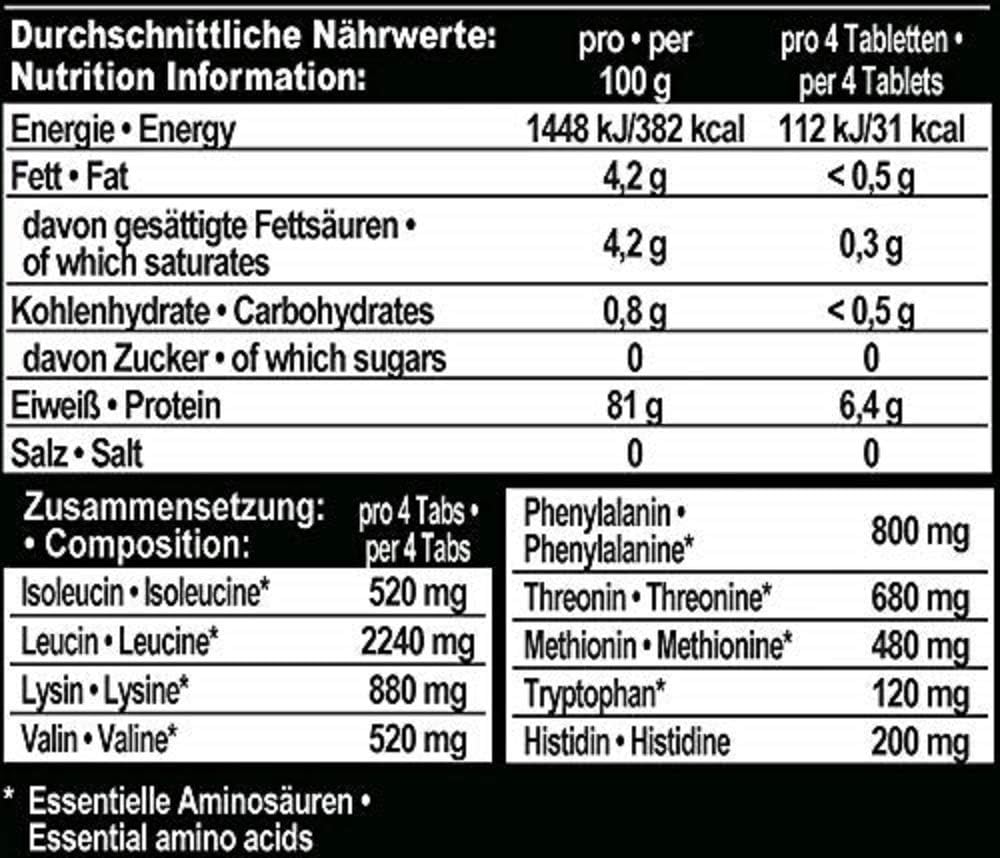 IronMaxx 100% EAAs Ultra Strong 180 Tabletten – Bild 3
