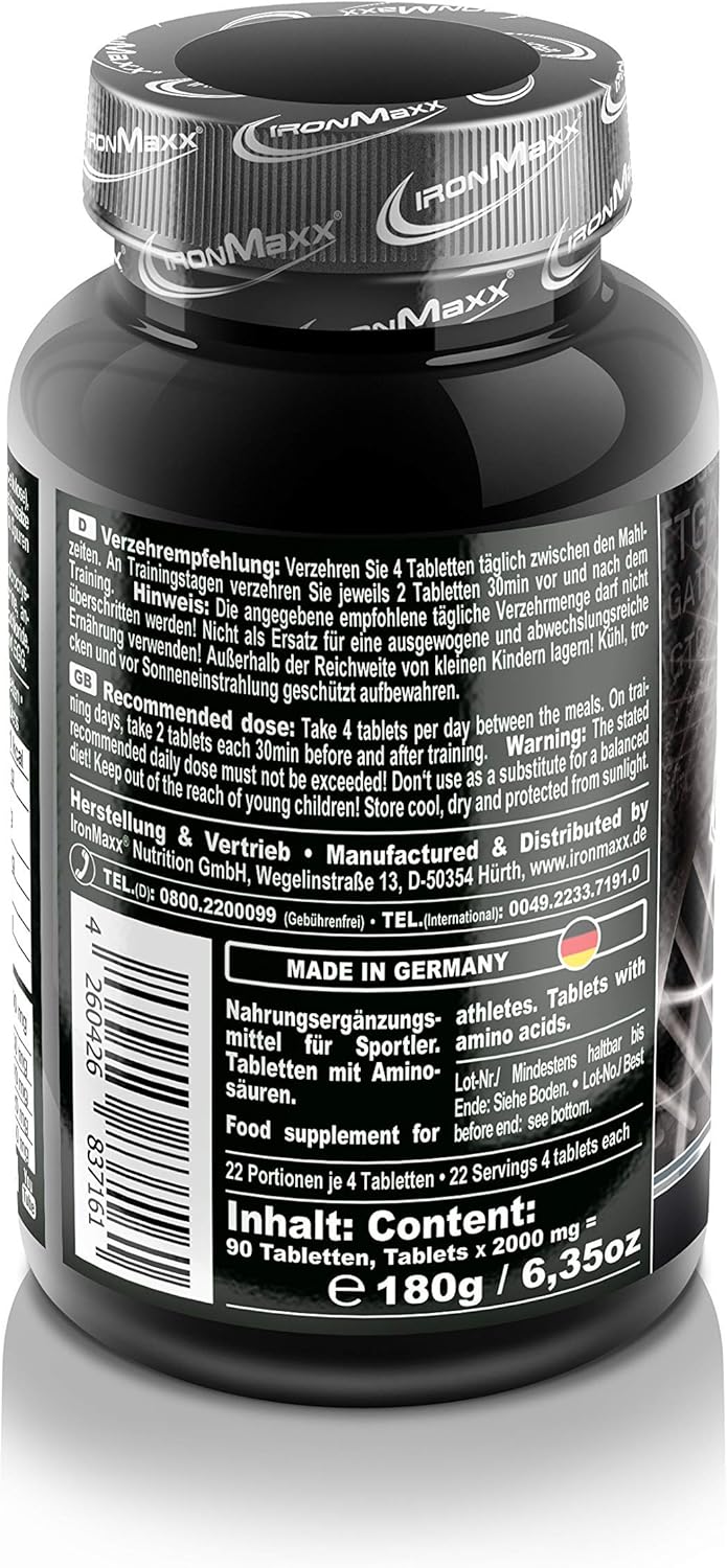IronMaxx 100% EAAs Ultra Strong 180 Tabletten – Bild 6