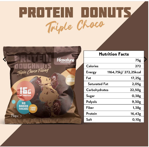 Alasature Protein Doughnuts 8 x 75g – Bild 7