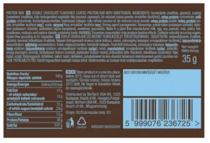 BioTech Protein Bar 20 x 35g – Bild 3