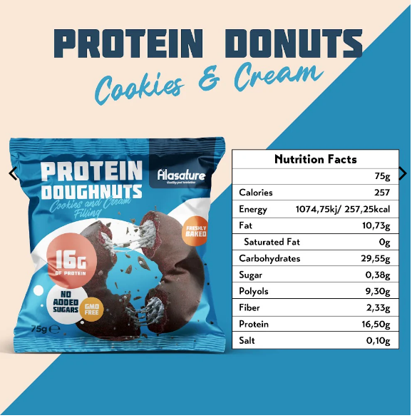 Alasature Protein Doughnuts 8 x 75g – Bild 3